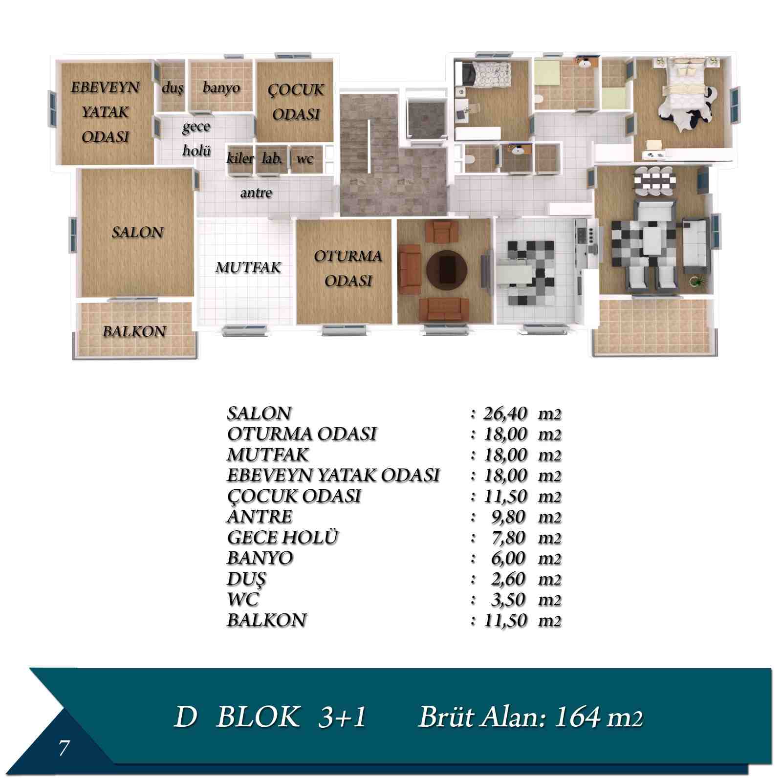 Beykent Konakları Daire Planı